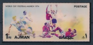 [117882] Ajman 1972 World Cup Football Soccer Souvenir Sheet MNH