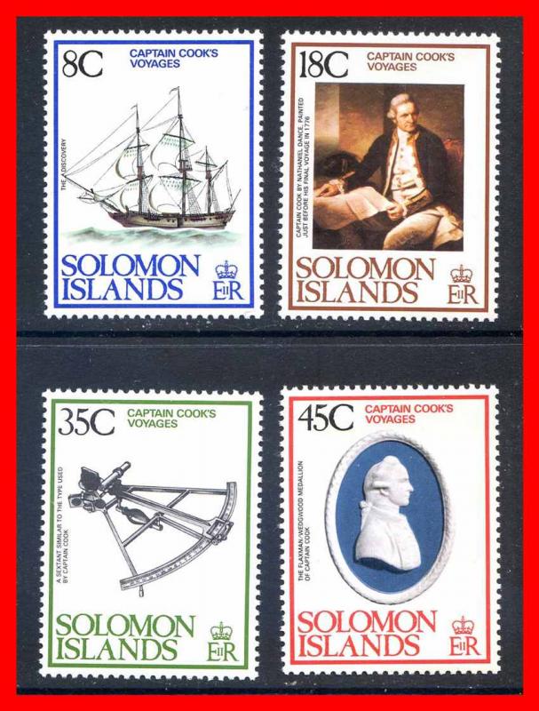 Solomon Islands 1979 #381-384, Captain Cook set of 4  - MNH
