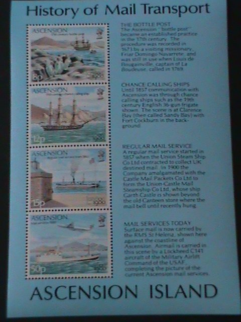 ASCENSION ISLANDS-HISTORY OF MAI,-MINT S/S VERY FINE WE SHIP TO WORLDWIDE
