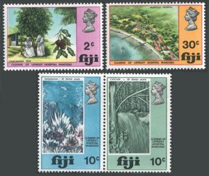 Fiji 289-292, MNH. Mi 261-264. Leprosy hospital Makogai,1970. Waterfalls, Tree.