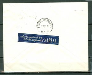 BELGIAN CONGO 1955 #288 on HISTORICAL COVER..NICE CACHET & VIGNETTE