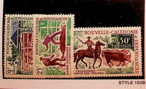 NEW CALEDONIA Sc 372-3,C64 NH ISSUE OF 1969 - FARMING