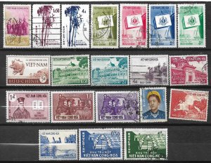 +COLLECTION LOT OF # 819 VIET NAM  20 STAMPS 1952+ MH CV+$20