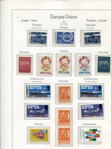 EFTA  1967 issues Mint VF NH - lakeshore Philatelics