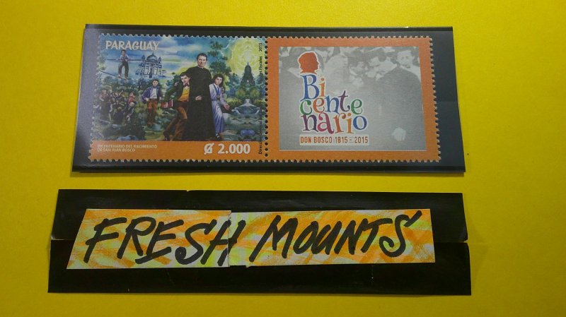 Paraguay 2015 Scott# 3029 Mint XF NH Complete Pair (Stamp + Label)