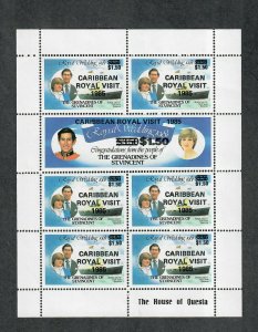 St. Vincent Grenadines As 503-509 M/NH/VF, Sheet/7, Cv. $35