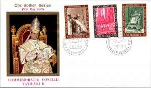 Vatican FDC 1965 - Second Vatican Council - Golden Series Cachet - F30828