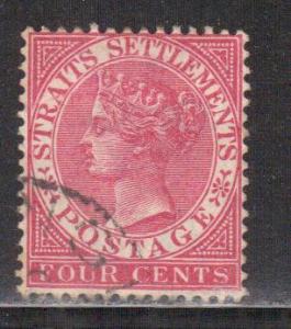 Straits Settlement Scott # 11, used