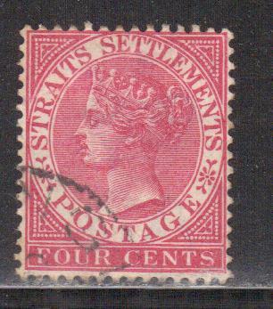 Straits Settlement Scott # 11, used
