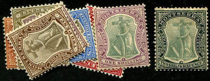 HERRICKSTAMP MONTSERRAT Sc.# 22-30 Mint Hinged Scott Retail $180.00