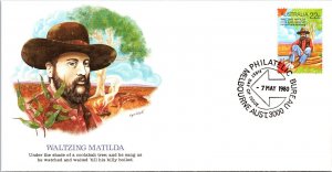 Australia 1980 FDC - Waltzing Matilda - Melbourne - J8731