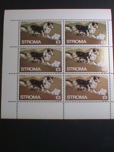 STROMA-1969 EUROPA- EMERGENCY STRIKES-POST- IMPERF MNH MINI SHEET-VERY FINE