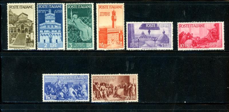 Italy Scott # 478 - 485  MNH