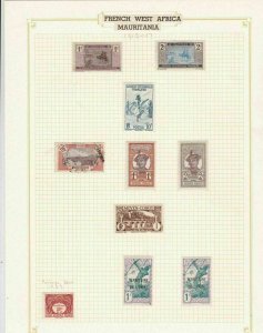 French West Africa Mauritania Stamps Ref 14622