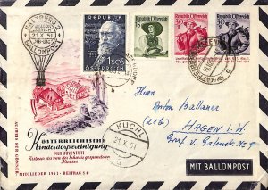 Austria Österreich balloon post air mail Ballonpost used bp36
