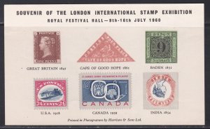 Philatelic Exhibition Labels, Lot of 5 Different labels