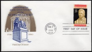 SC#2415 25¢ U.S. Supreme Court FDC: Artmaster (1989) Unaddressed