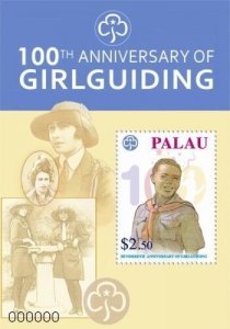 Palau 2010 - Girl Guiding 100th Anniversary - Souvenir Sheet -  MNH