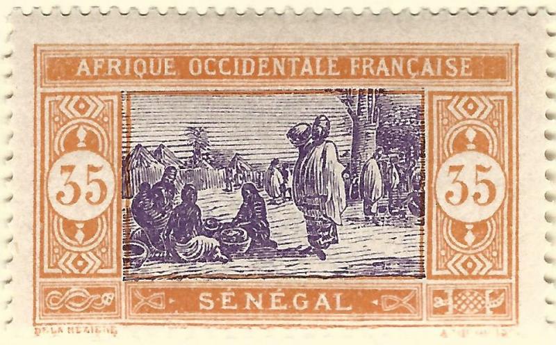 French Senegal (Scott #97) Mint F-VF...A piece of exotic History!