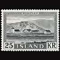 ICELAND 1957 - Scott# 305 President Residence Set of 1 NH