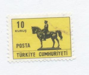 Turkey 1967 Scott 1729 used - 10k, Statue of Ataturk, Ankara