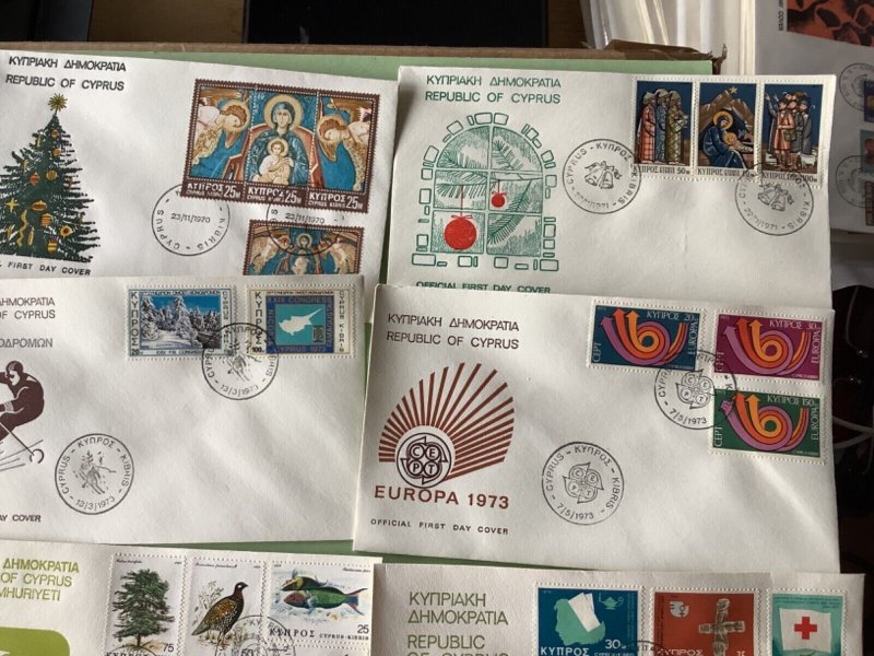 Cyprus first day covers 16 items Ref A1908