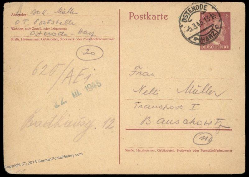 3rd Reich Germany 1945 V2 Concentration Camp Dora Mixed Race HAGIBOR Cover 89544