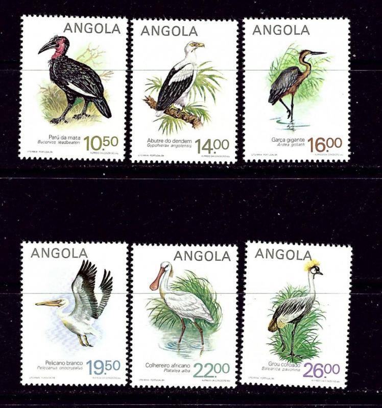 Angola 683-88 MNH 1984 Birds