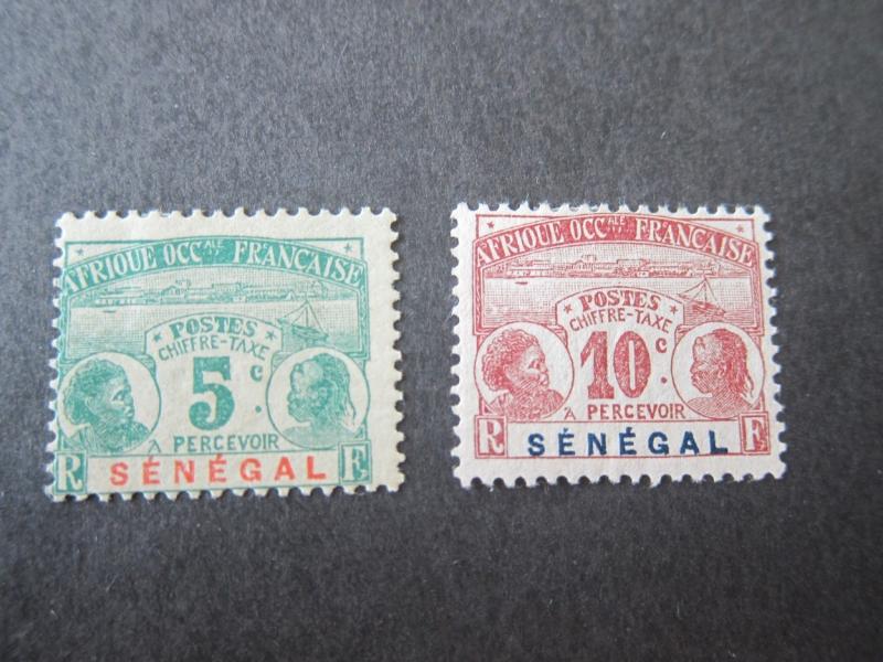 French Senegal 1906 Sc J4-J5 MH