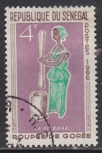 Senegal 264 Woman Pounding Grain 1966