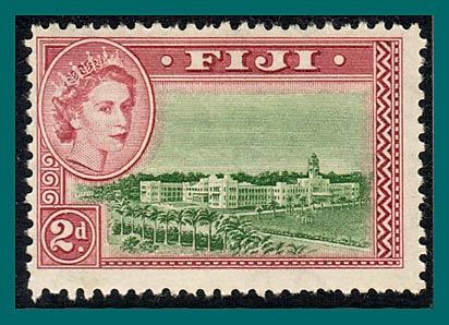 Fiji 1954 Government Buildings, 2d MNH  #150,SG283