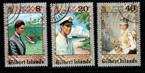 GILBERT ISLANDS SG48/50 1977 SILVER JUBILEE FINE USED 