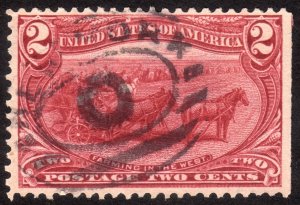 1898, US 2c, Trans-Mississippi, Used, Sc 286