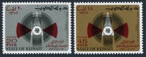 Kuwait 527-528, MNH. Mi 521-522. World Telecommunication Day, 1971. ITU emblem.