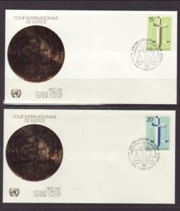 UN New York 314-315 Court Geneva S/2 U/A FDC