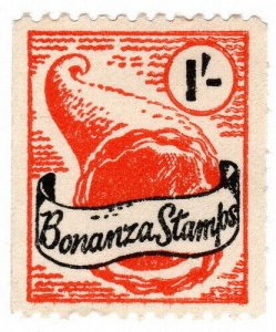 (I.B) Cinderella Collection : Trading Stamp 1/- (Bonanza) 