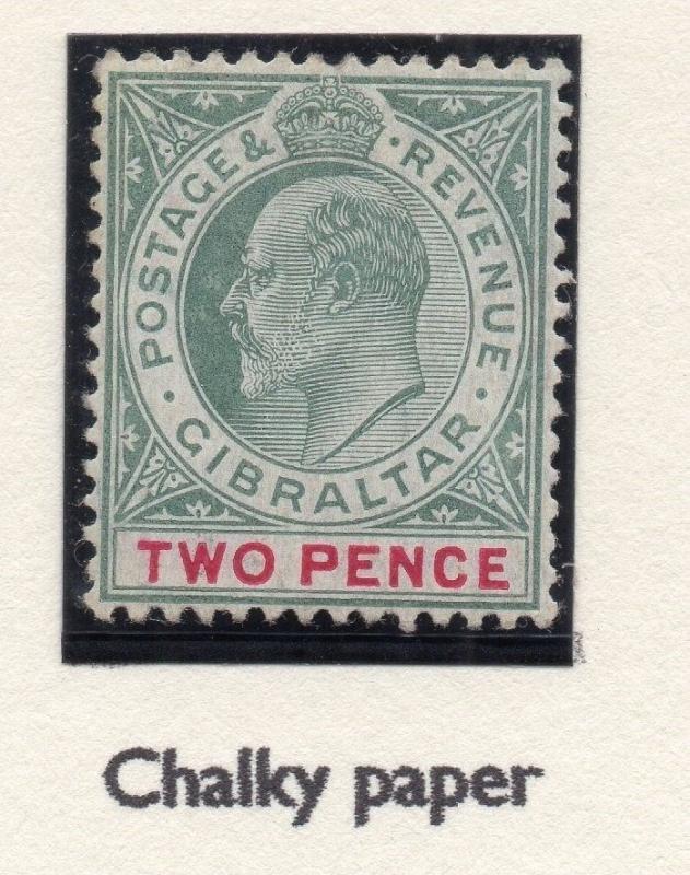 Gibraltar 1904-08 Early Issue Fine Mint Hinged shade2d. 295868