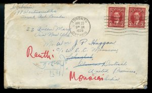 ?Empire Airmail Scheme 6c per half oz, to INDIA, 1939, scarce cover Canada