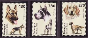 Belarus #481-83 Dogs mint singles set
