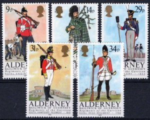 ZAYIX Alderney 23-27 MNH Military Regimental Uniforms 092023SM84M