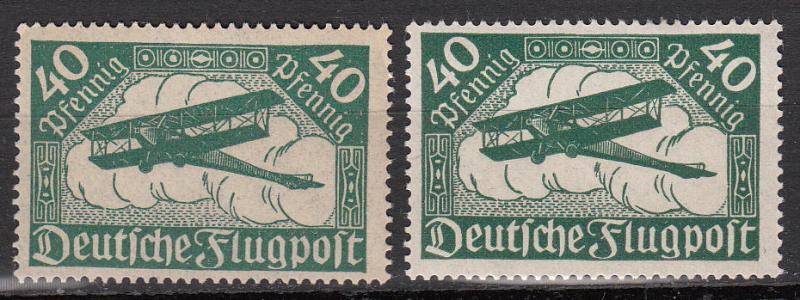 Germany - 1919  Air stamp 40pf  shades - MNH (2819)