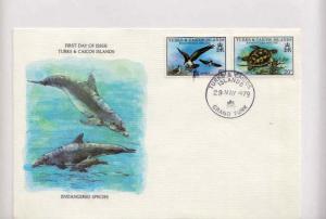 Turks & Caicos Is., First Day Cover, Marine Life