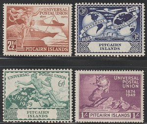 EDSROOM-11055 Pitcairn Islands 13-16 LH 1949 Complete UPU CV$18.50
