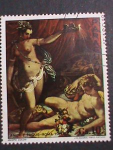 ​PARAGUAY-PROMOTION SALE-WORLD FAMOUS NUDE ART PAINTING LARGE SIZE STAMP VF