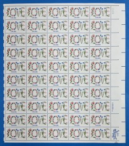 1951 LOVE IN FLOWERS Sheet of 50 US 20¢ Stamps MNH 1982