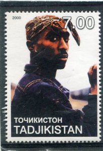 Tajikistan 2000 TU PAC SHAKUR American Hip-Hop 1 value Perforated Mint (NH)