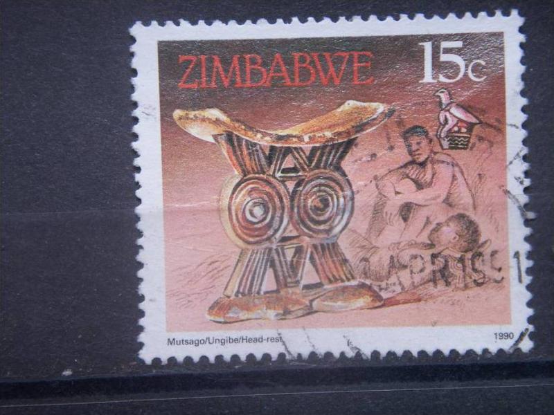 ZIMBABWE, 1990, used 15c, Crafts Scott 620