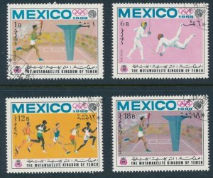 Yemen The Mutewakelite Kingdom - Mexico Olympics 1968 - CTO NH