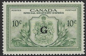 Canada EO-2   1950  10 cents   VF Mint  NH