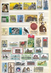 East Germany (DDR) Small Collection of 98 Different + a Cover Used